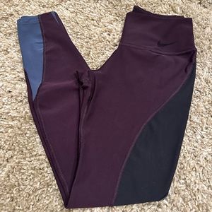 Maroon Nike Dri-Fit Leggings